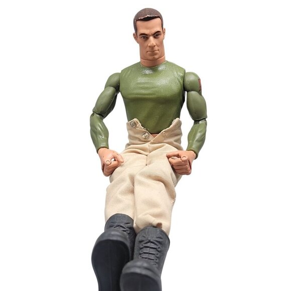 1996 Hasbro GI Joe 12" Pawtucket 21541 Green Shirt Kacki Pants Black Boots - Picture 8 of 11
